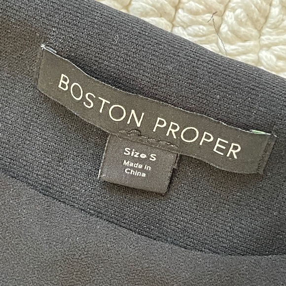 Boston Proper Dress Women's Size S Black Sleeveless Flow Chiffon Overlay - Picture 6 of 13